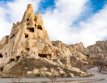 Goreme Open Air Museum ancient site view