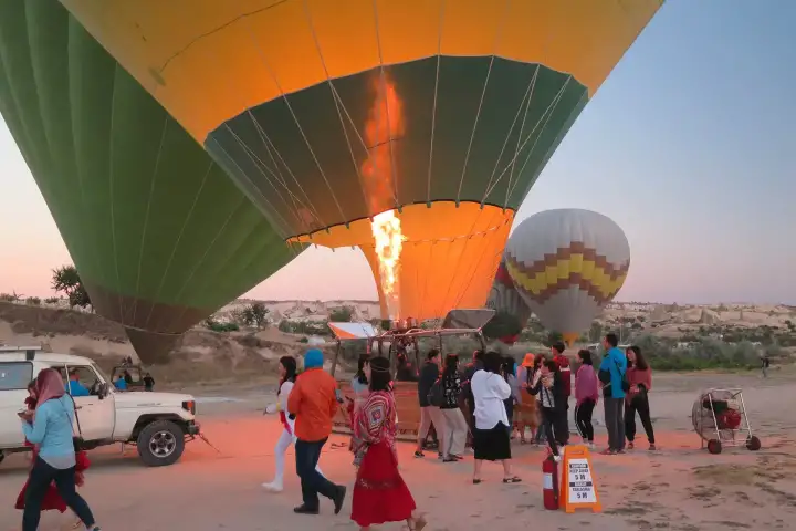 View from basket of Cappadocia balloon flight