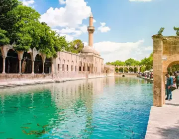 Pool of Abraham and historic gardens in Sanliurfa