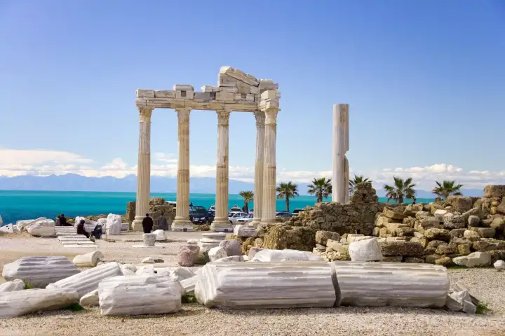 Historic Side Ancient City on the Perge Aspendos Side tour