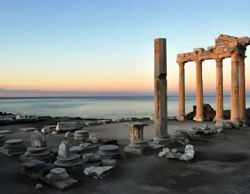Side Ancient City archaeological site near Antalya Turkey