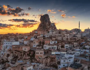 Uchisar Castle view from Pigeon Valley