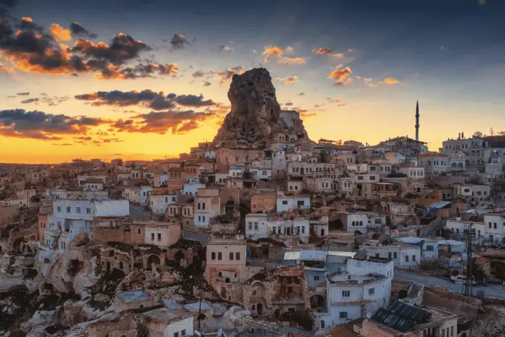 Uchisar Castle view from Pigeon Valley