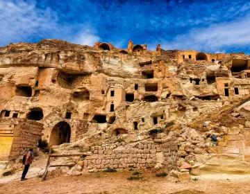 Cavusin Village rock formation view