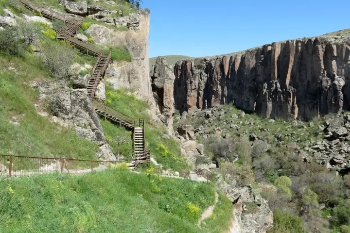 Walking path in Ihlara Valley Cappadocia