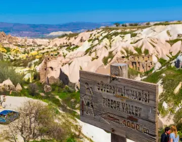 Hiking trail in Pigeon Valley Cappadocia Green Tour