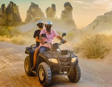 Dusty ATV ride in Cappadocia valleys