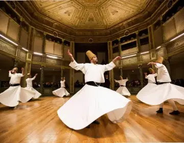 Traditional Sufi dance performance at Hodjapasha