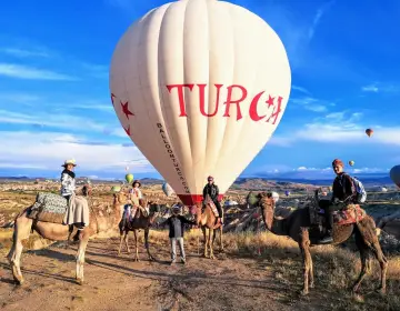 Sunset camel ride experience in Cappadocia