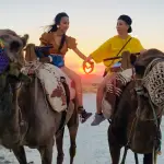 Paseo en camello en Cappadocia al atardecer