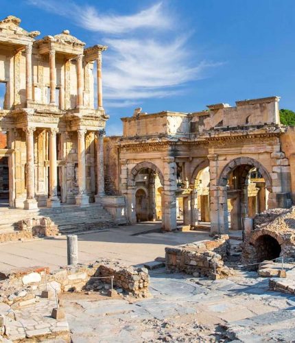 Stone entrance to sacred place House of Virgin Mary Ephesus