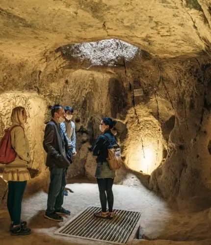 Inside view of Ozkonak Underground City