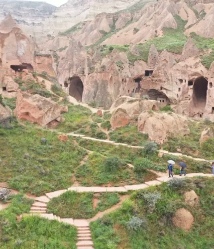 Zelve Open Air Museum valley walls