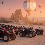 Tourists enjoying quad bike ride in Cappadocia