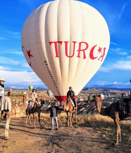 Sunset camel ride experience in Cappadocia