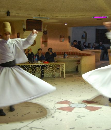 Belly dancer performing at Cappadocia Turkish Night