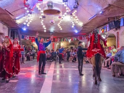 Fire dancer performing at Cappadocia Turkish Night